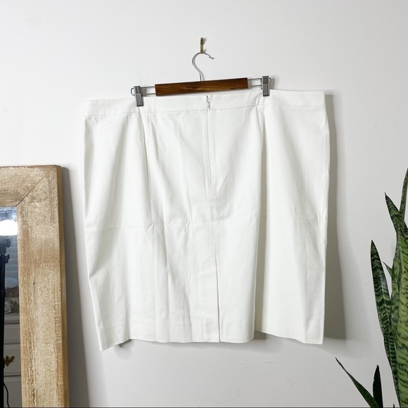 J. Crew No. 2 Pencil® skirt in bi-stretch cotton ivory size 24 - Picture 4 of 7